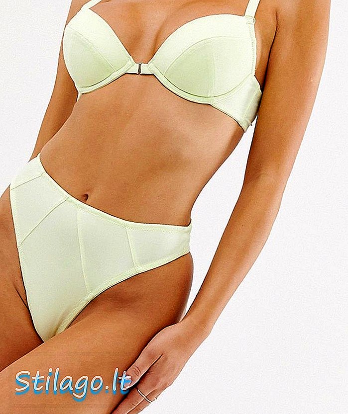 ASOS DESIGN Andrena superhøj ben-thong-Green