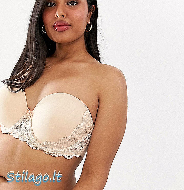 Yours Plus Size Multiway strapless bh in beige