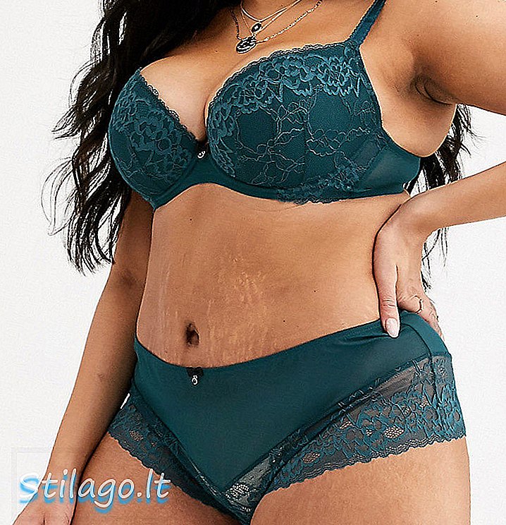 Ann Summers Curve Sexy Lace kort i teal-Green