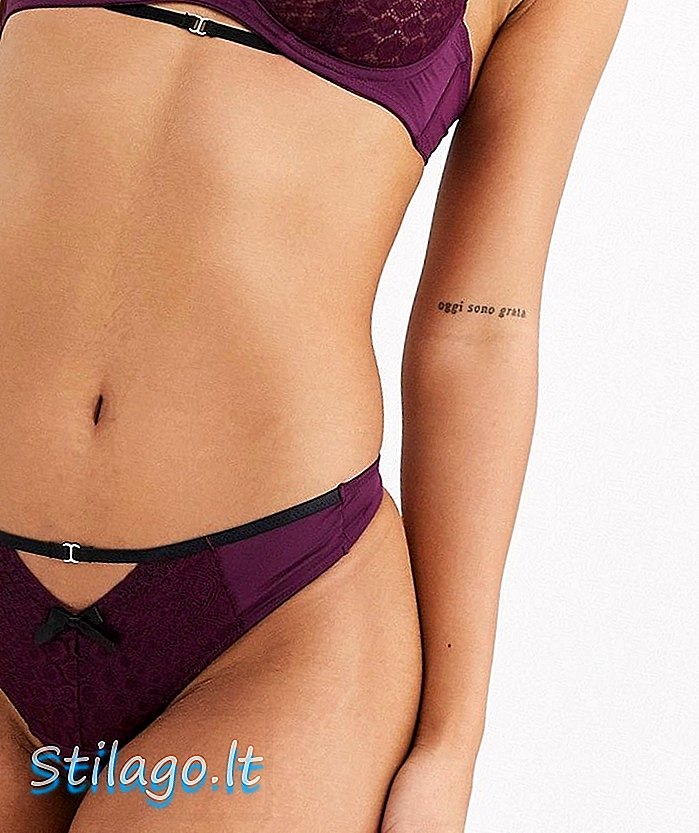 Tanga de serp Hunkemoller Selene de color porpra