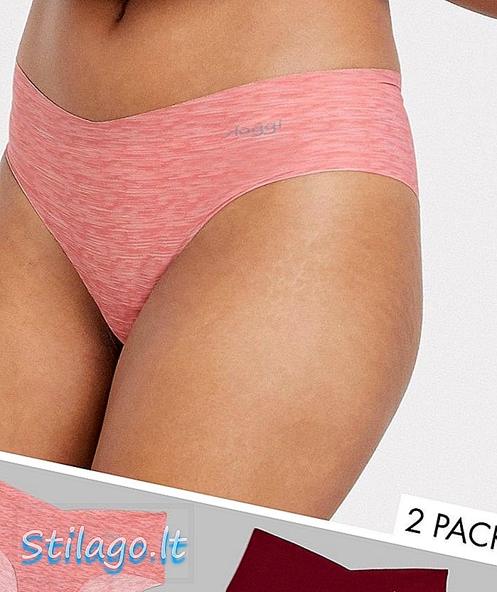 „Sloggi Zero Microfibre 2 pack hipster knickers-Red