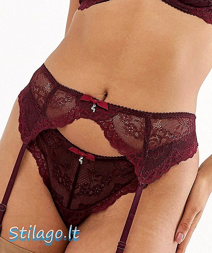 حزام Gossard Superboost من الدانتيل باللون البنفسجي