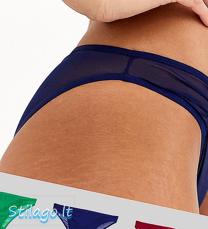 ASOS DESIGN 3 pack mesh brched βραζιλιάνικο παντελόνι-Multi