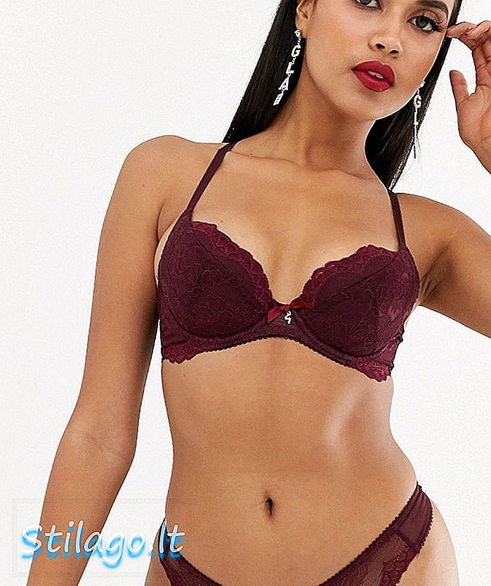 Gossard Superboost δαντέλα χωρίς επένδυση στηθόδεσμο στο σύκο-μωβ