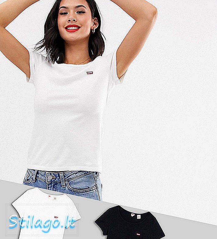 T-shirt Levi's in confezione da 2 in bianco e nero-Multi