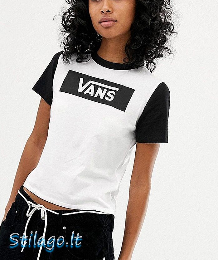 وینز سفید اور سیاہ رنگ رنگ رنگ والی ٹی شرٹ
