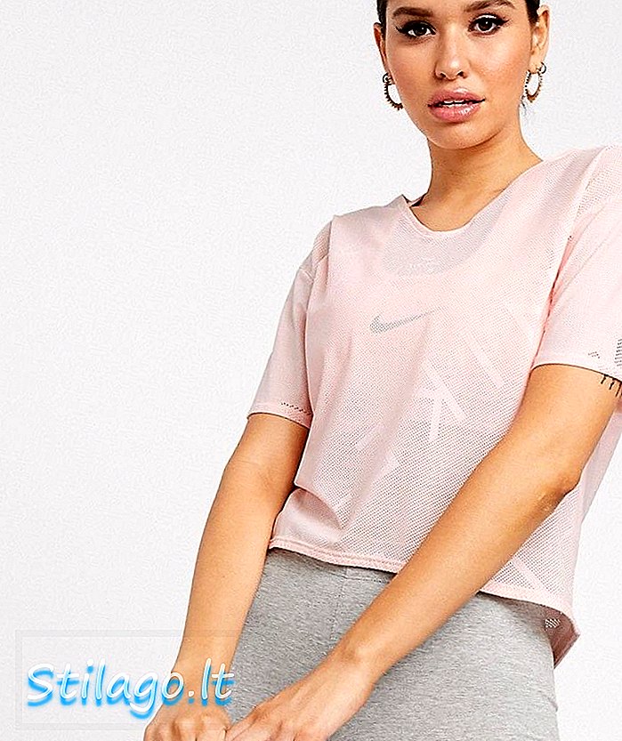 Kaos Nike Air Running berwarna pink