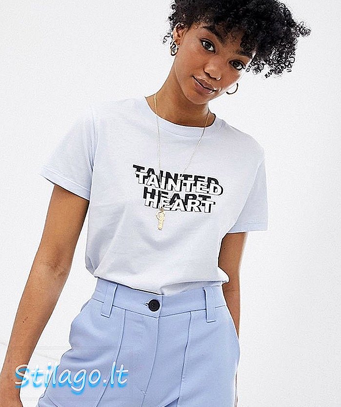 T-shirt Gestuz Tainted Heart-Orange