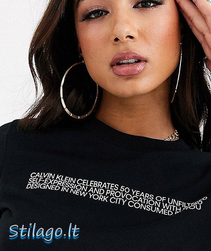 Cămașă Calvin Klein 50 de ani de la tricou-Negru