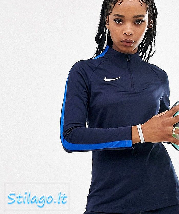 Nike Futbola akadēmijas urbjmašīna ar zilu krāsu