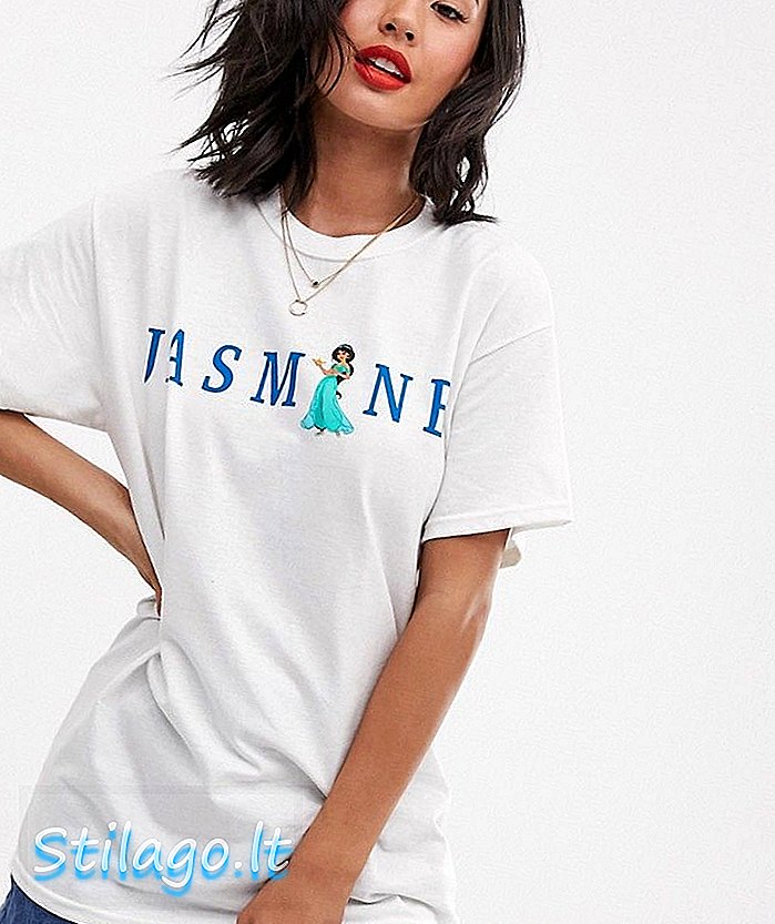 Daisy Street Disney Princess Jasmine T-shirt-wit