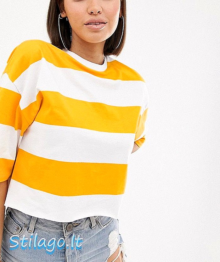 ASOS DESIGN túlméretezett póló, multi-stripe