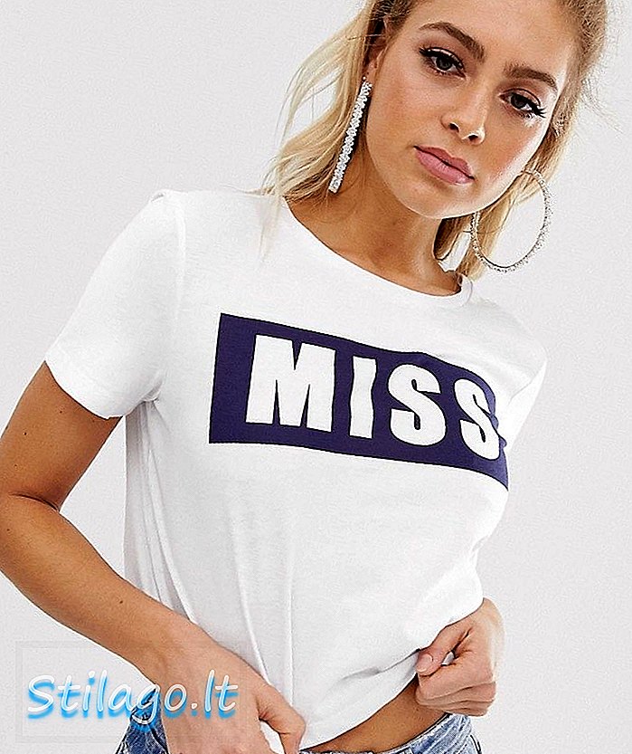 Miss Sixty logo tişört-Beyaz