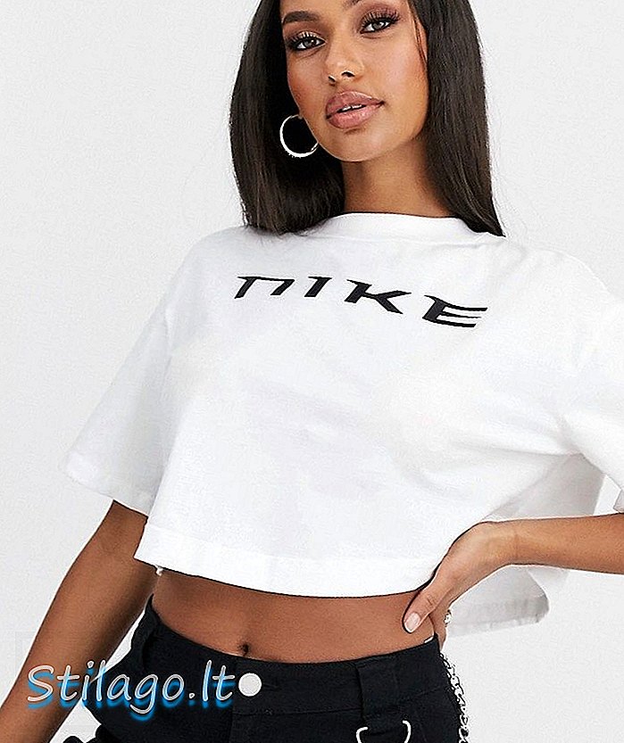 Nike balts lielizmēra ražas krekls