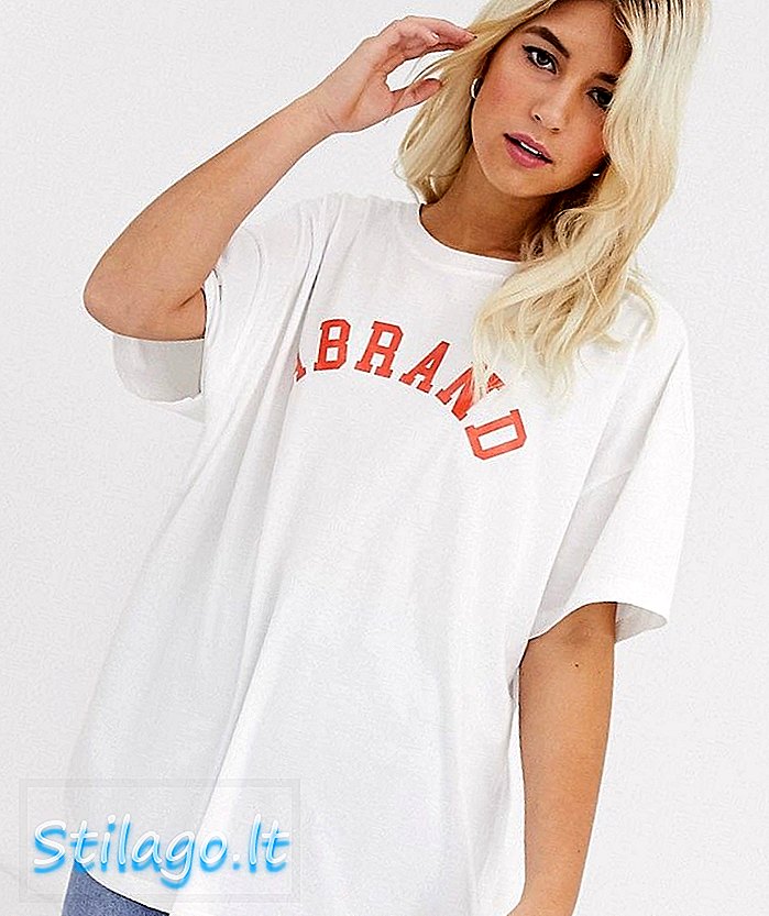 Μπλουζάκι Abrand vintage λογότυπο-Λευκό