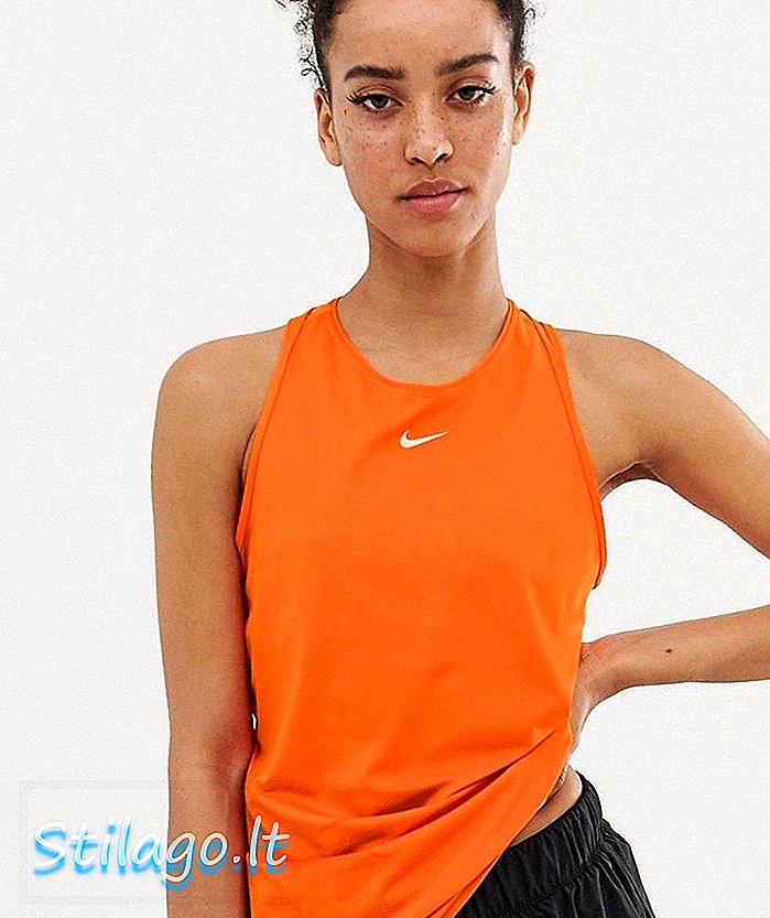 Tanque Nike Pro Training em laranja