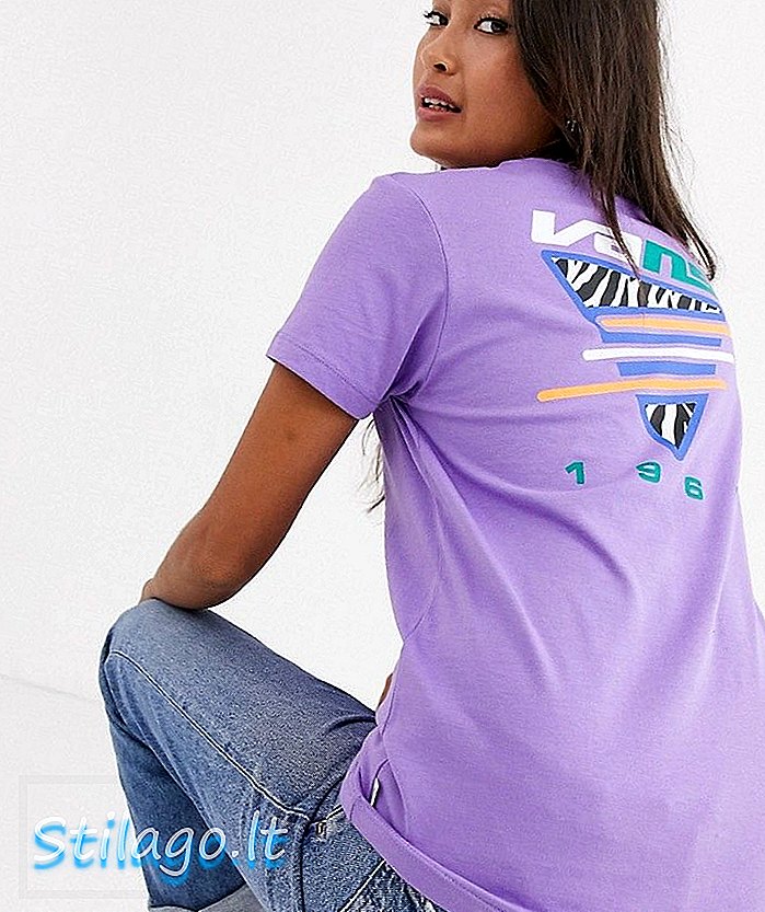 T-shirt Vans Zebra Boyfriend ungu