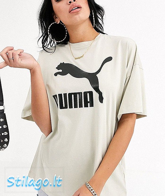 Koszulka Puma Oversized Luxe Beżowa