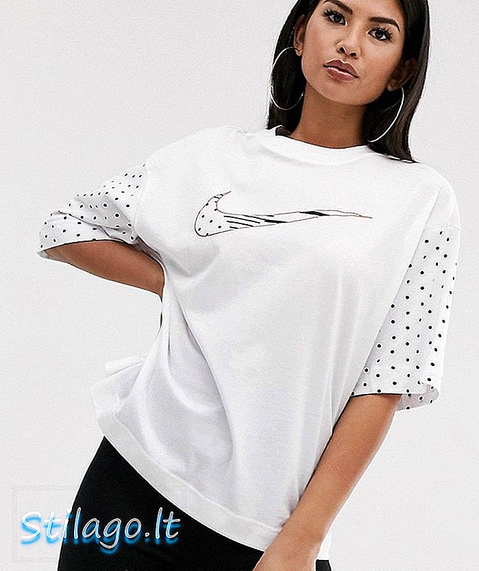 Nike Weiß und Roségold Frankreich Swoosh T-Shirt