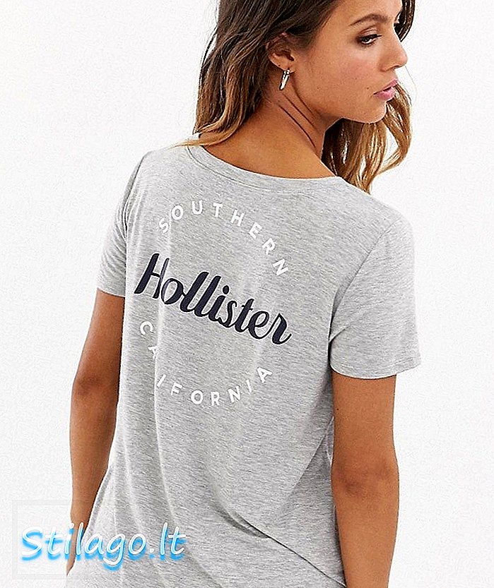 T-shirt Hollister drapey-Gray