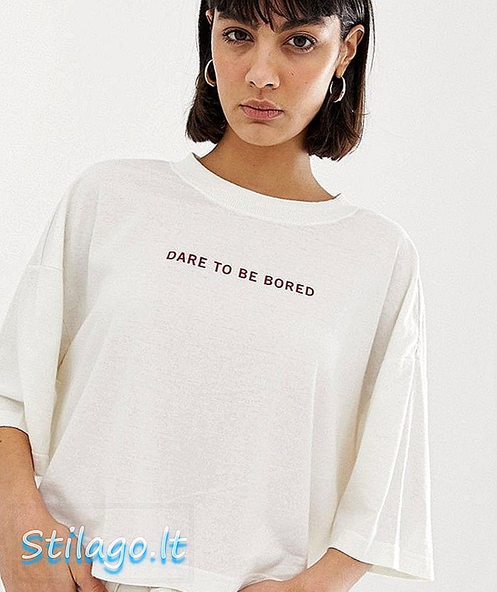 T-Shirt edisi kitar semula pada hari minggu berani merasa bosan dengan warna putih