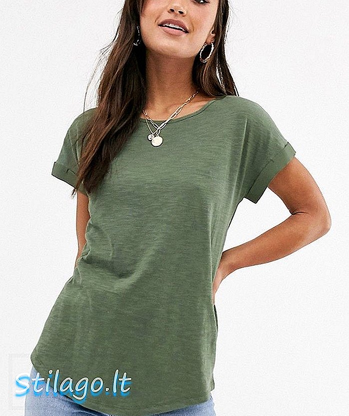 Oasis majica v kaki-zeleni barvi