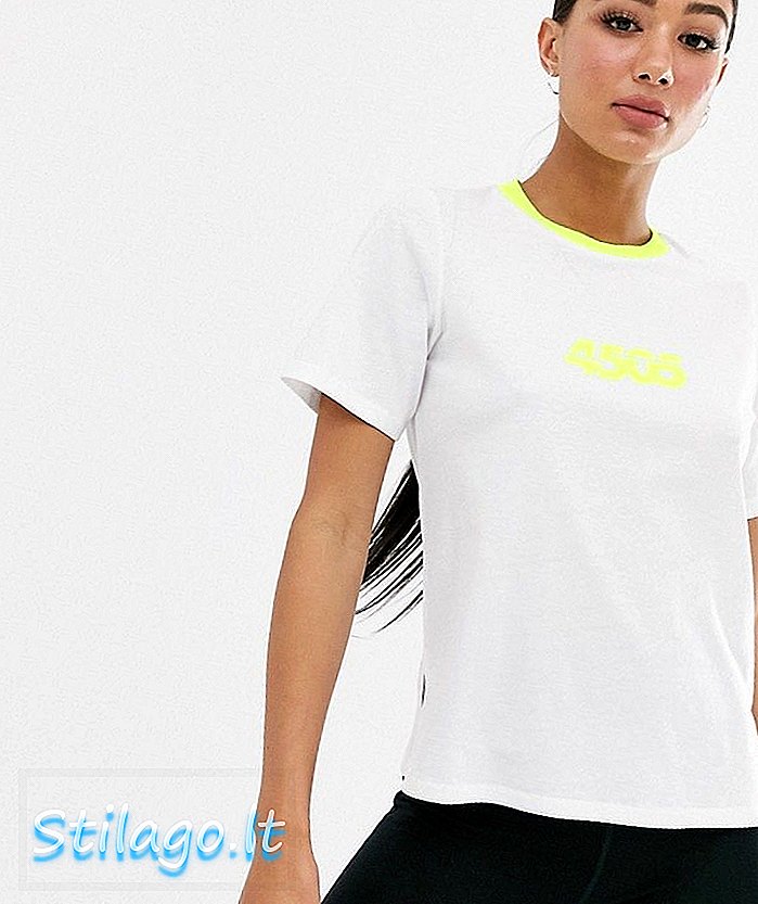 T-shirt ASOS 4505 vestibilità ampia oversize-Bianco