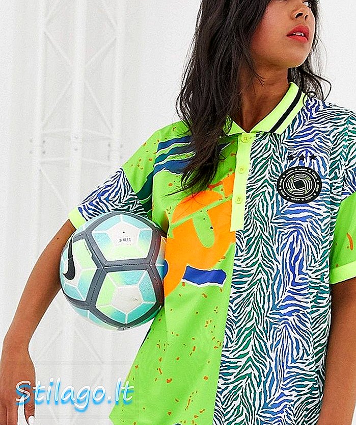 Fotbalové tričko ASOS 4505 s límcem ve spleteném vzoru Multi