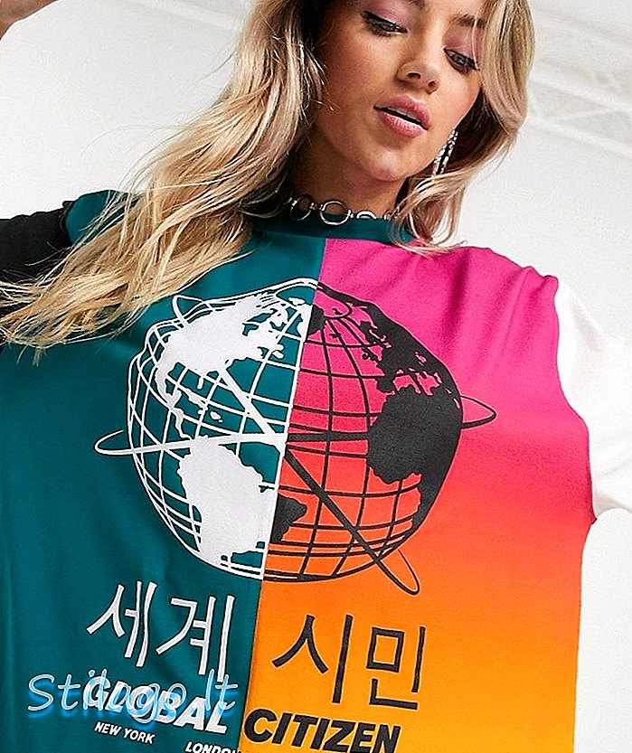 Глобални грађанин Хоусе Оф Холланд огромна мајица-Мулти