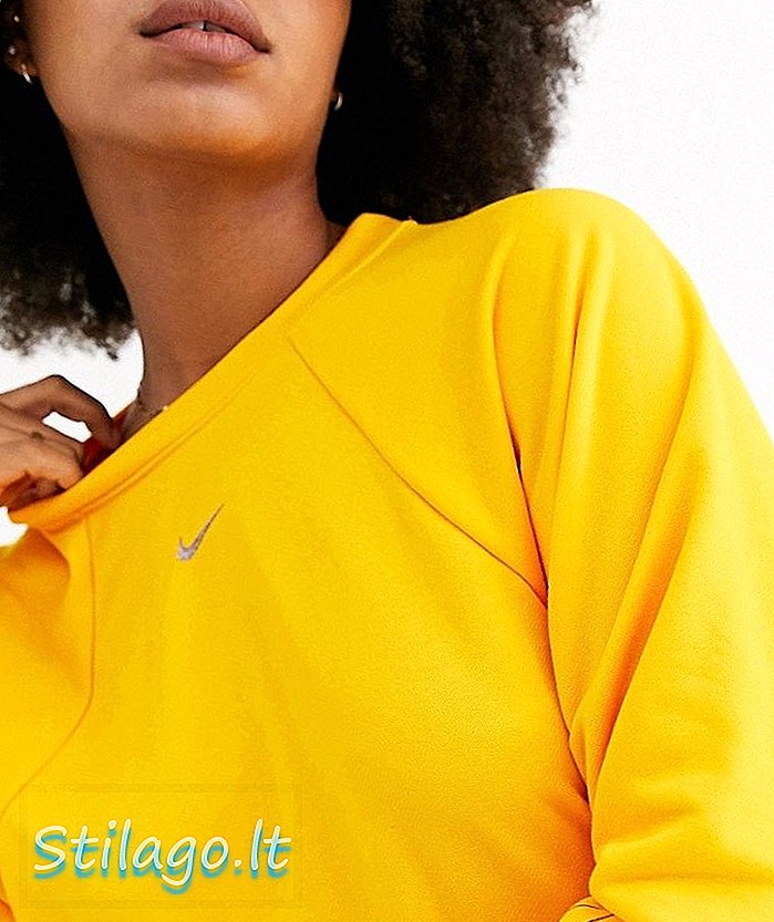 เสื้อฝึกซ้อมแขนยาว Nike ในสีเหลือง - ทอง