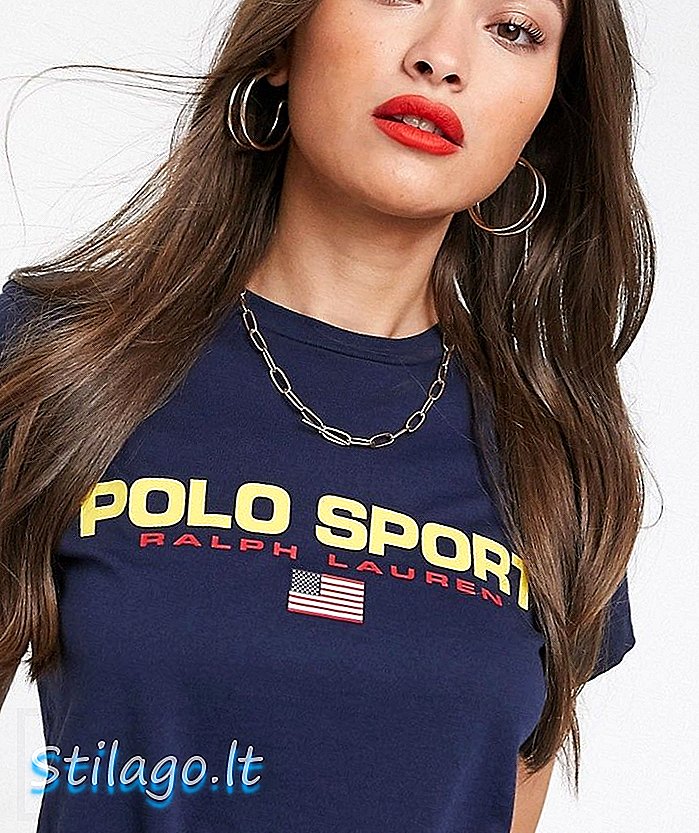Спортна тениска на Polo Ralph Lauren-Navy