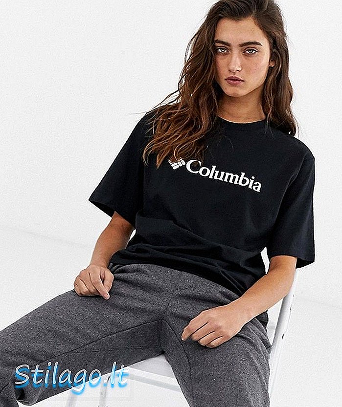„Columbia CSC Basic Logo“ juodos spalvos marškinėliai