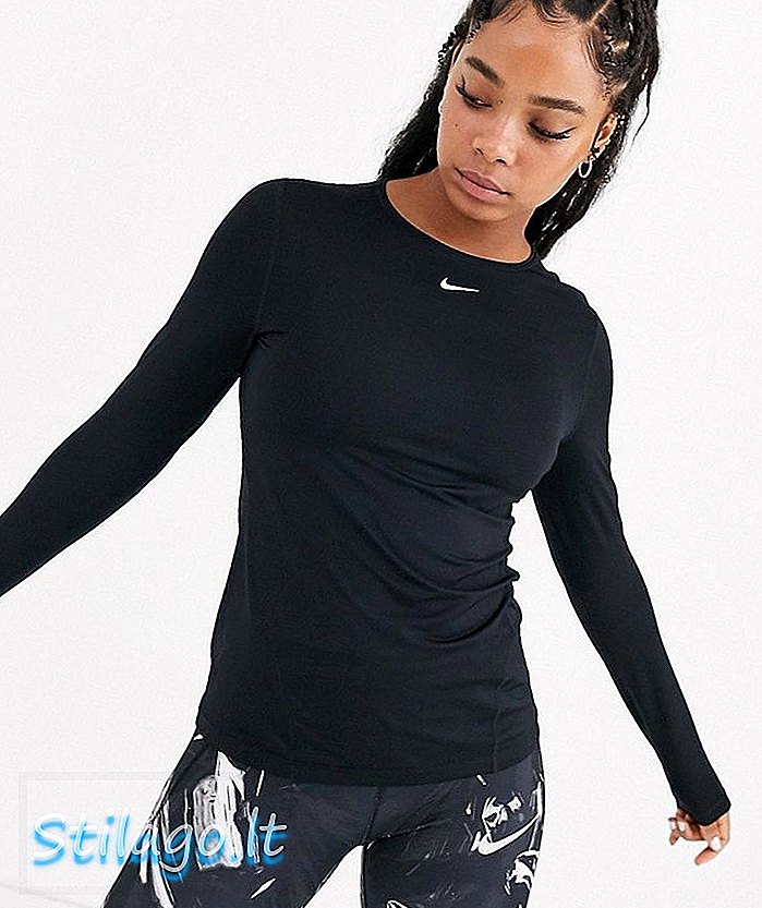 Nike Training μακρυμάνικη μπλούζα σε μαύρο χρώμα
