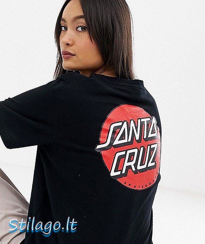 Santa Cruz OG Klasik Dot t-shirt siyah