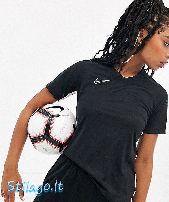 Học viện Nike Football khô hàng đầu trong màu đen