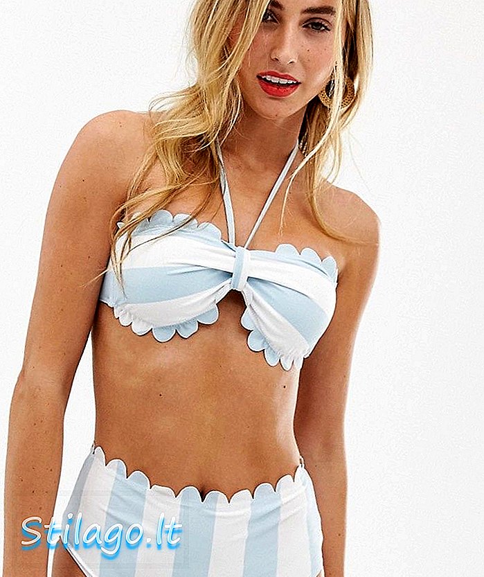 Vero Moda stripe kammusling bikini bunden-Multi