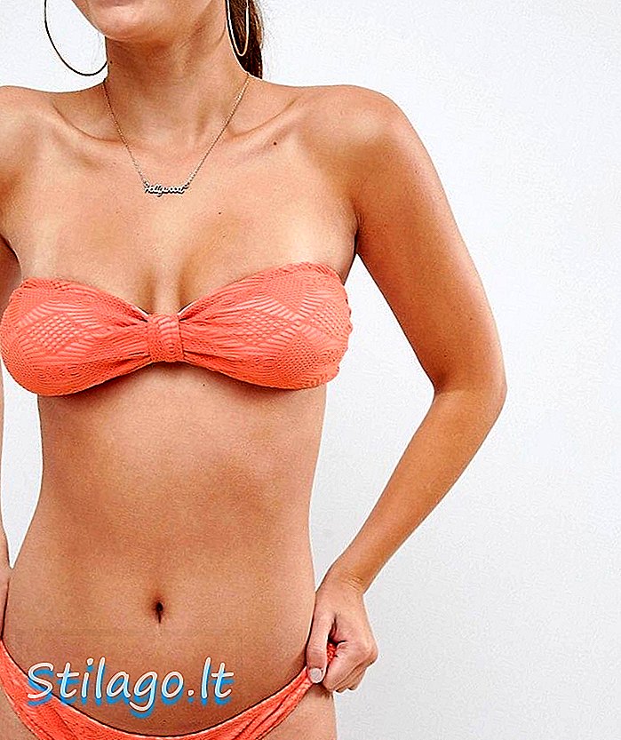 ASOS DESIGN Mix and Match Crochet Hipster bikini spodnje-oranžne barve