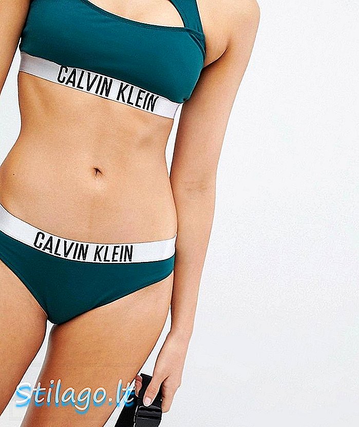 Calvin Klein класически дъно на бикини гора зелено