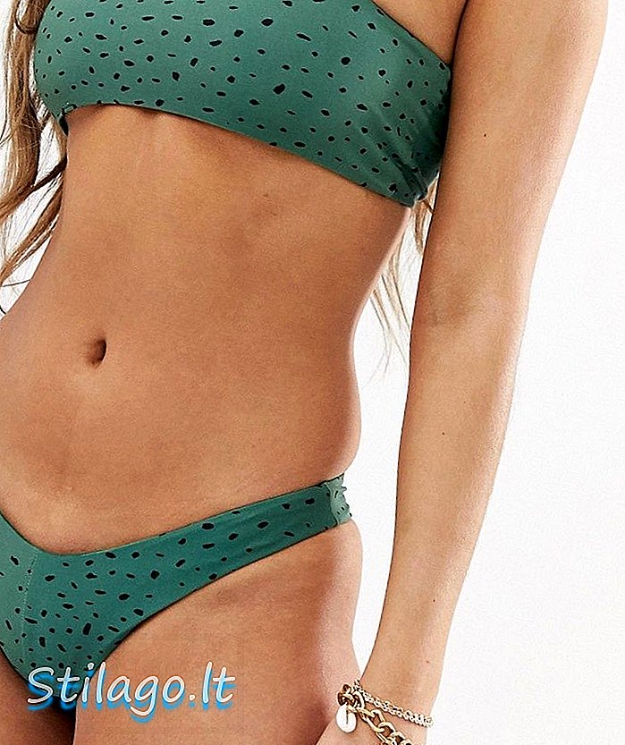 Charlie Holiday bikini apakšstilba apakšdaļa zaļā krāsā