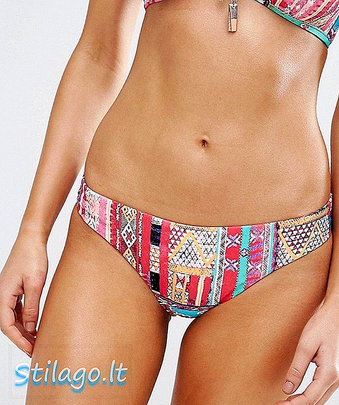 Culotte de bikini taille basse Seafolly Beach Bazaar-Multi