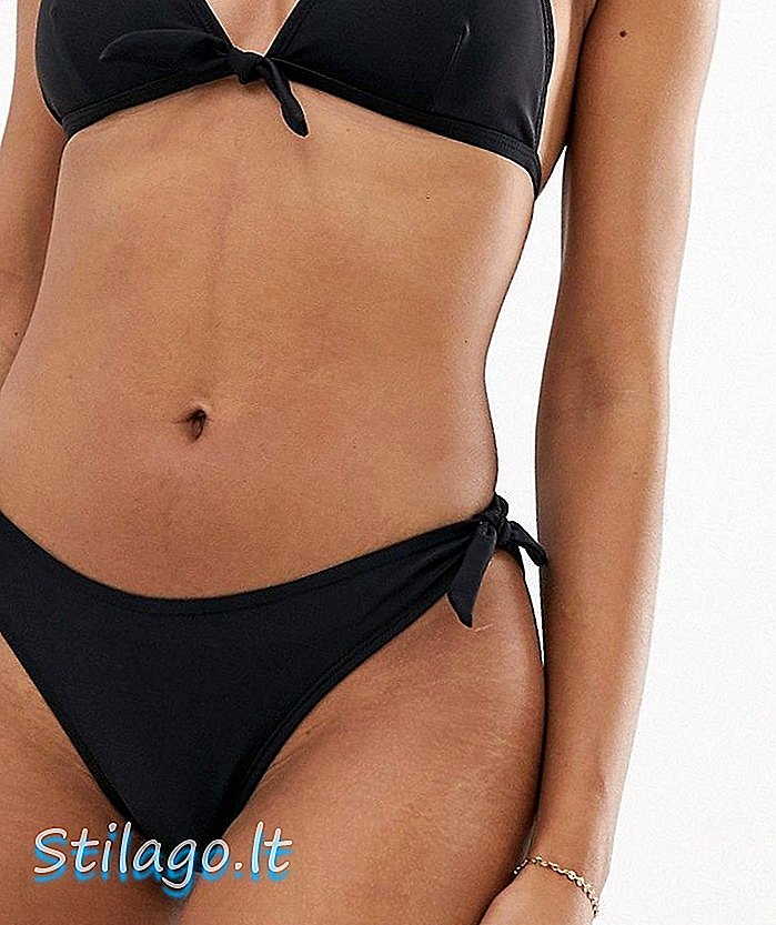 Braguitas de bikini con lazo lateral Vero Moda-Negro