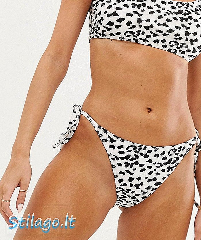 Bas de bikini léopard à nouer unique21-Multi