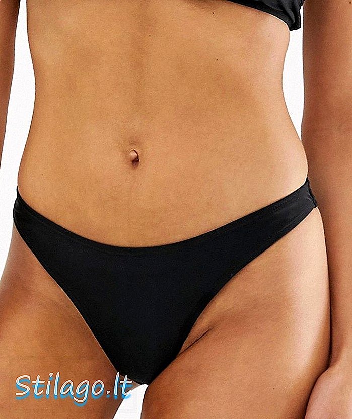 Brave Soul alacsony emelkedésű bikini alsó része - fekete