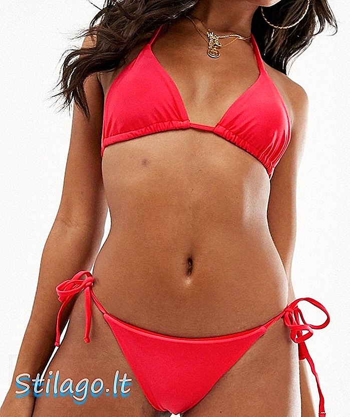 ASOS THIẾT KẾ kiểu dáng đẹp bên dưới bikini màu đỏ
