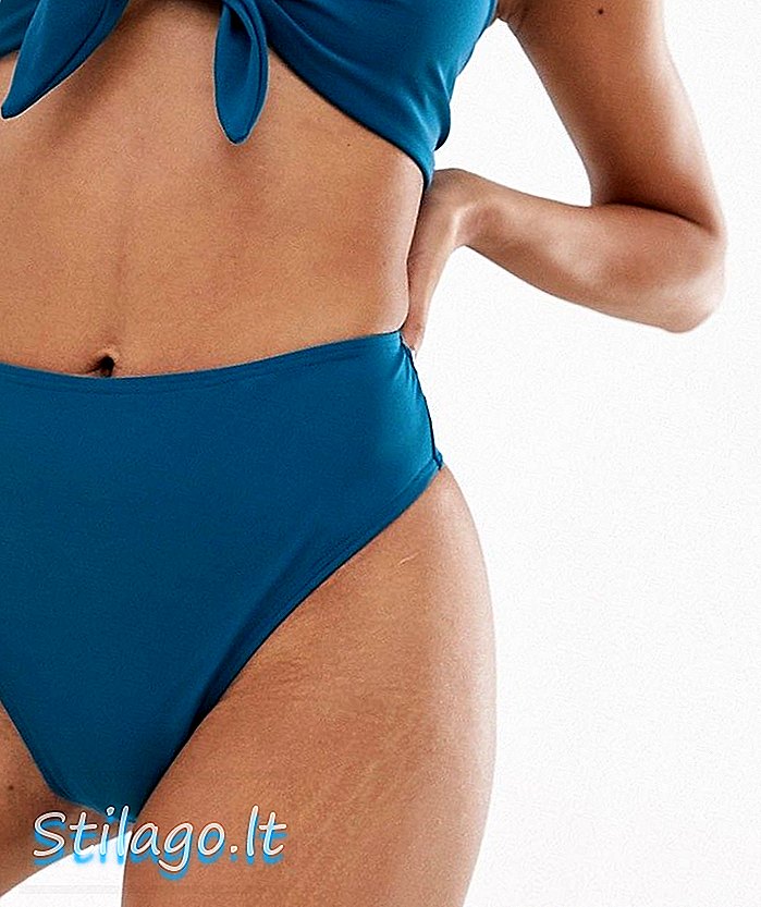 Funda de bikini PrettyLittleThing en blau petroli
