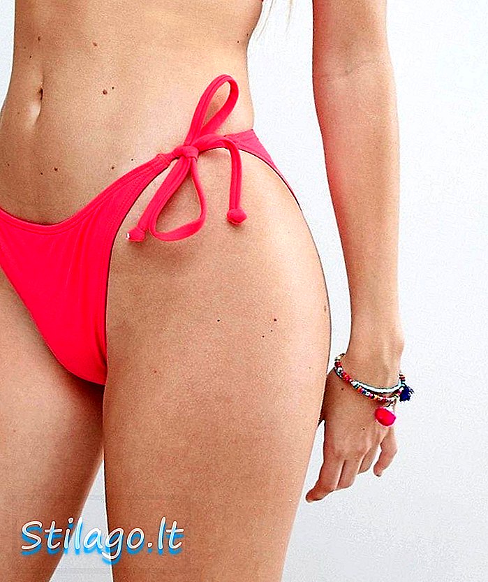Dorina Coral Tie Side Bikini Bottom-Orange