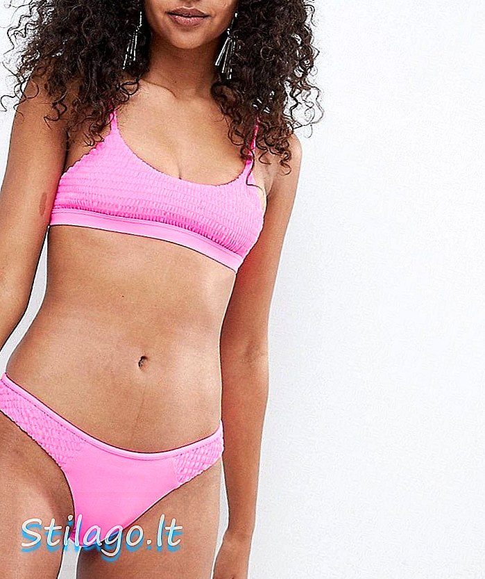 Bikini Island Shirred Cami Top-Pink