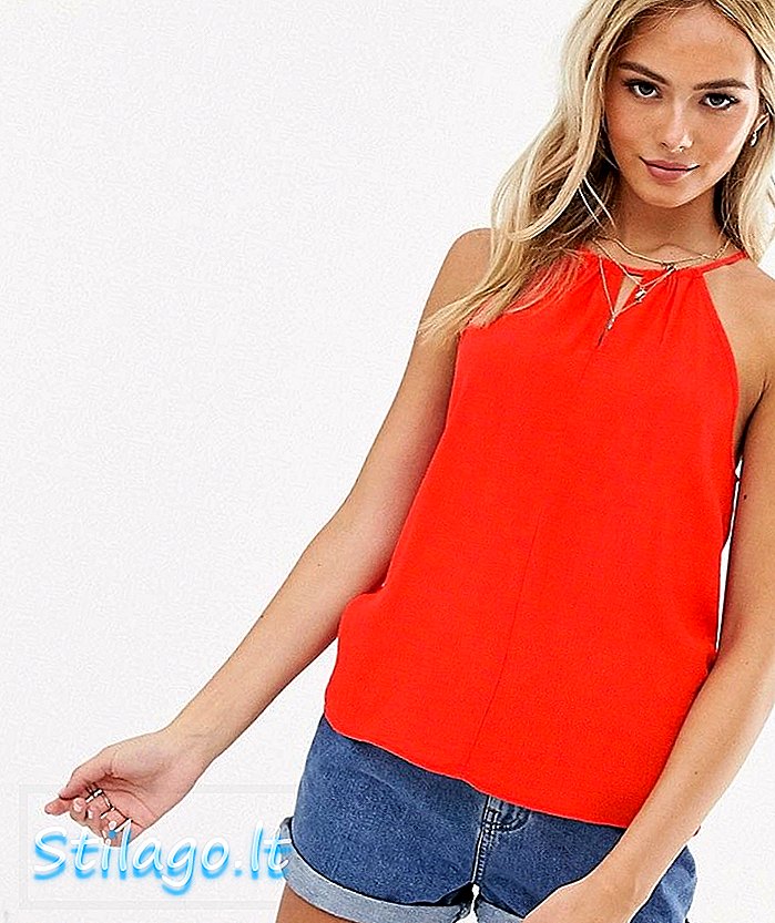 Pimkie halster blouse in rood