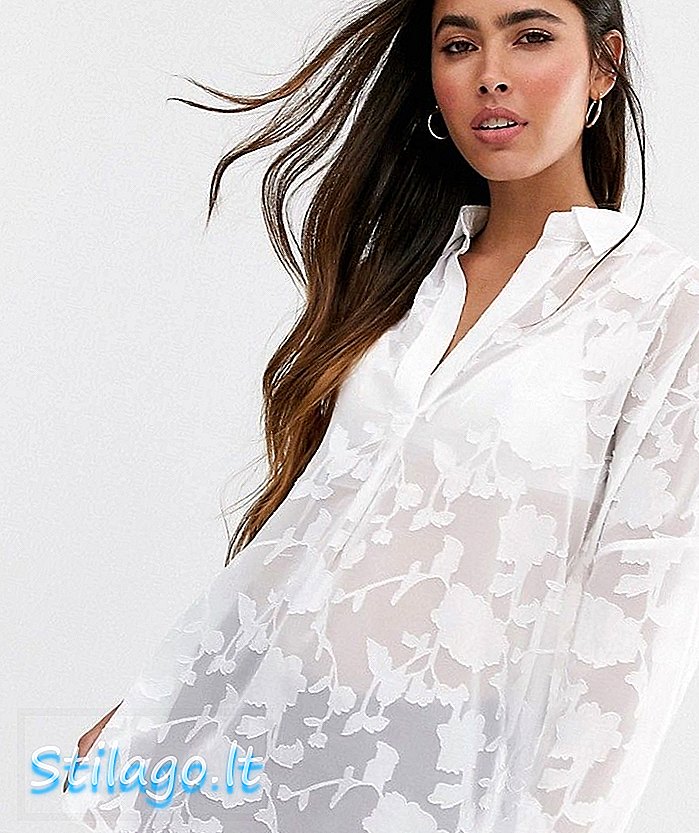 Chemise French Connection Devore-Blanc