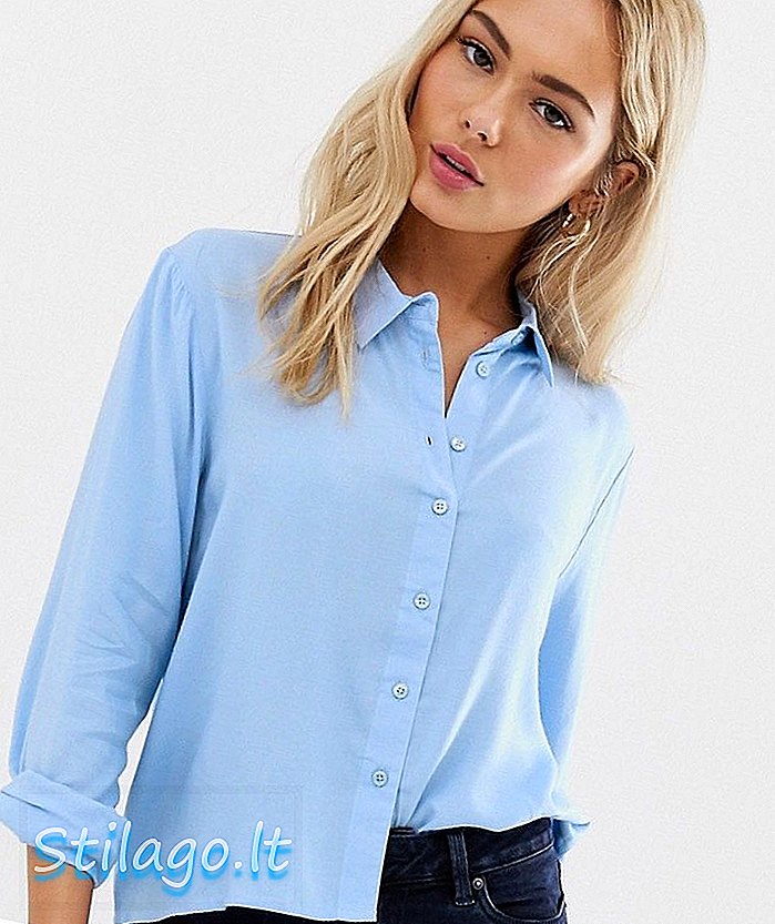 Camicia casual in cotone JDY-Blu
